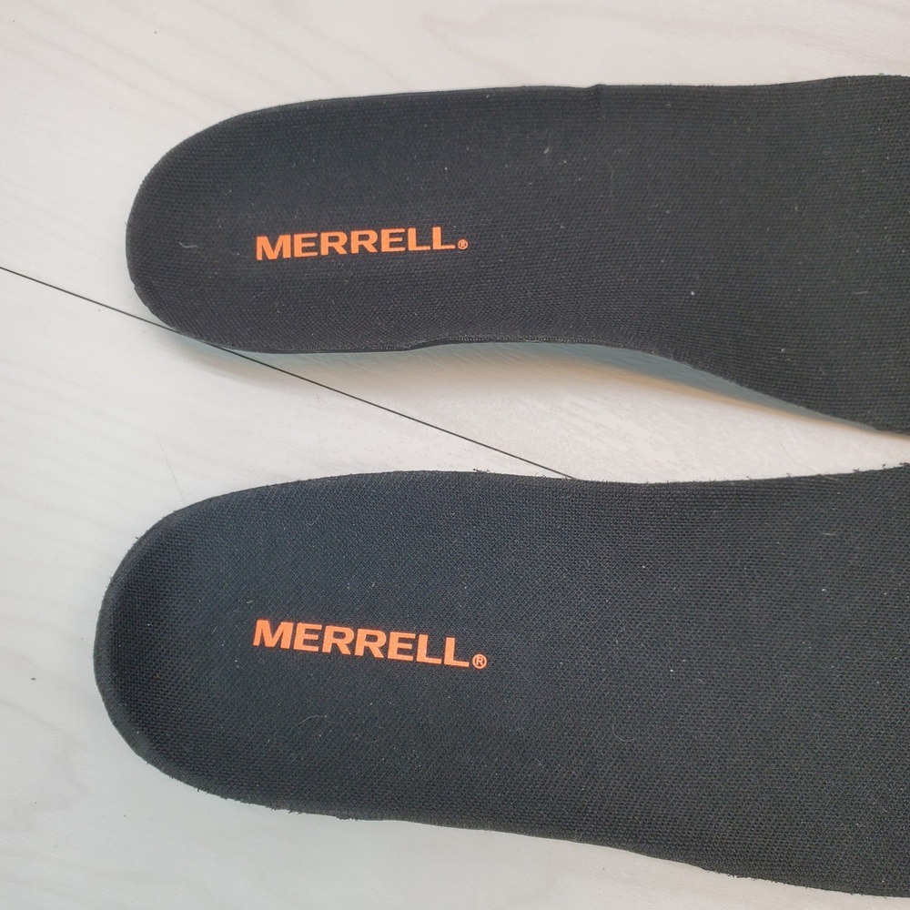 Merrell Mens Size 9.5 Replacement Shoe Insoles Black Foam Inserts Kinetic Fit